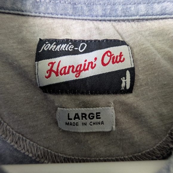 Vintage Johnnie-O Blue Polo Shirt Short-Sleeved Classic Design - Picture 2 of 3